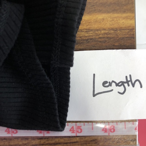 Reformation Womens Bettie Ribbed Spaghetti Strap Dress Size M Black Romantic - Picture 12 of 14